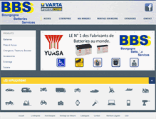 Tablet Screenshot of bourgognebatteriesservices.com